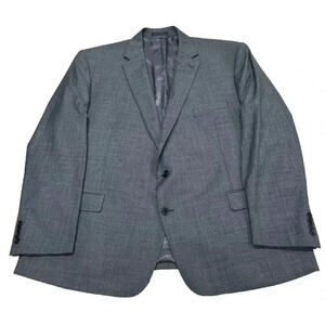 Lauren Ralph Lauren Blazer Mens 52R Gray Wool Sports Coat Blazer Black Label